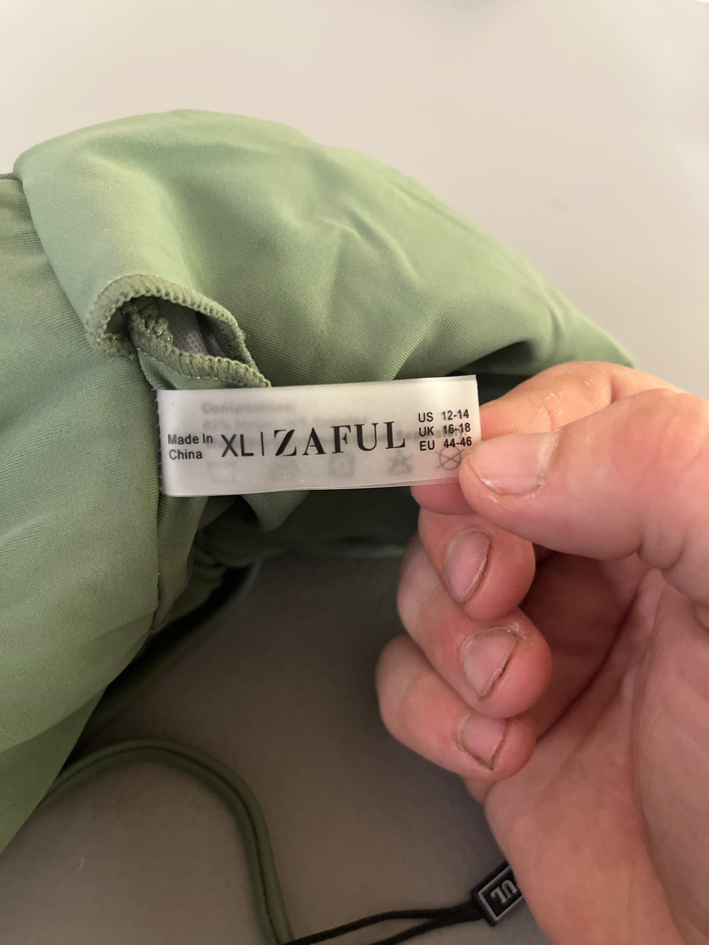 Zaful green bathing suit top