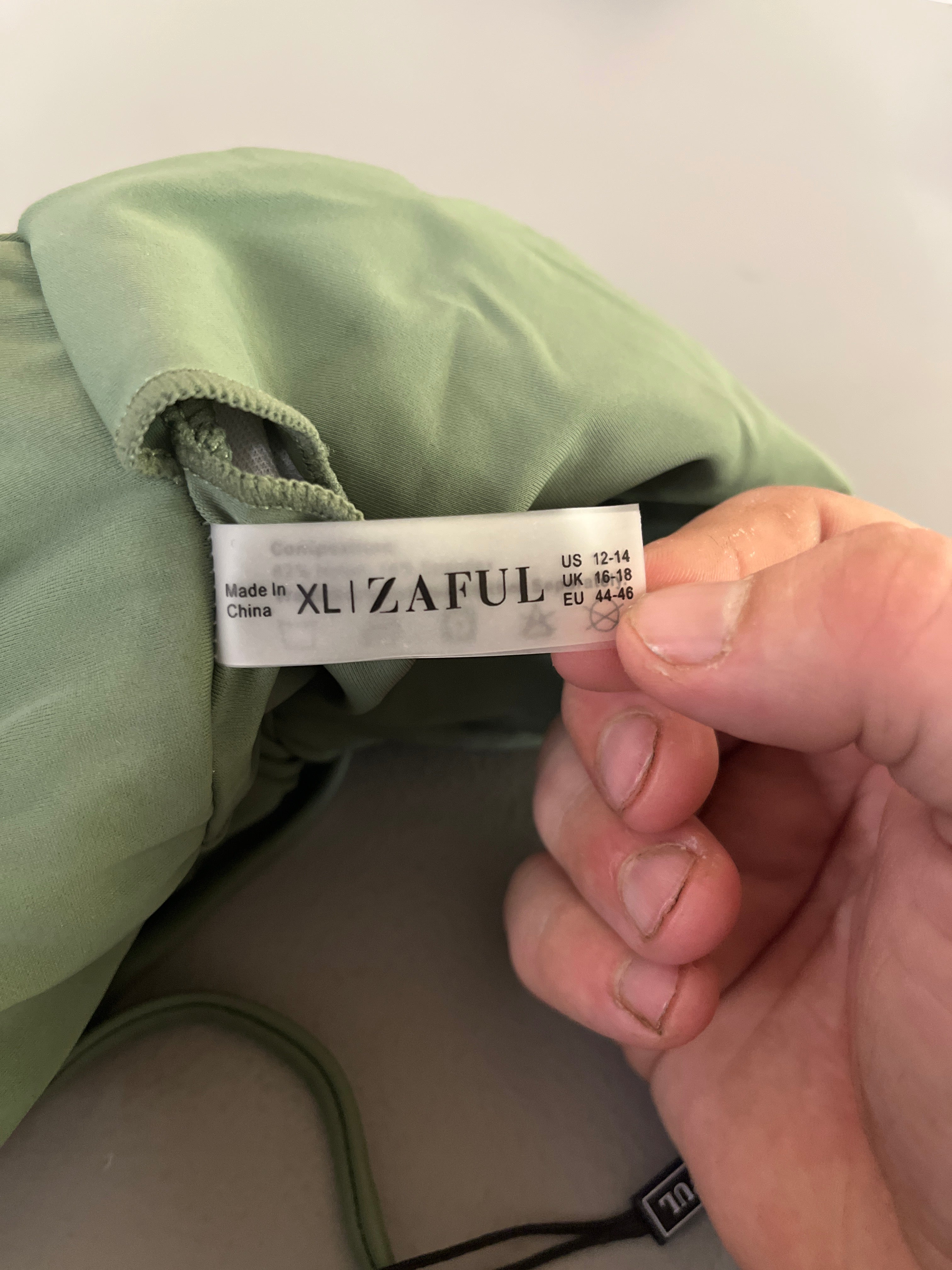 Zaful green bathing suit top