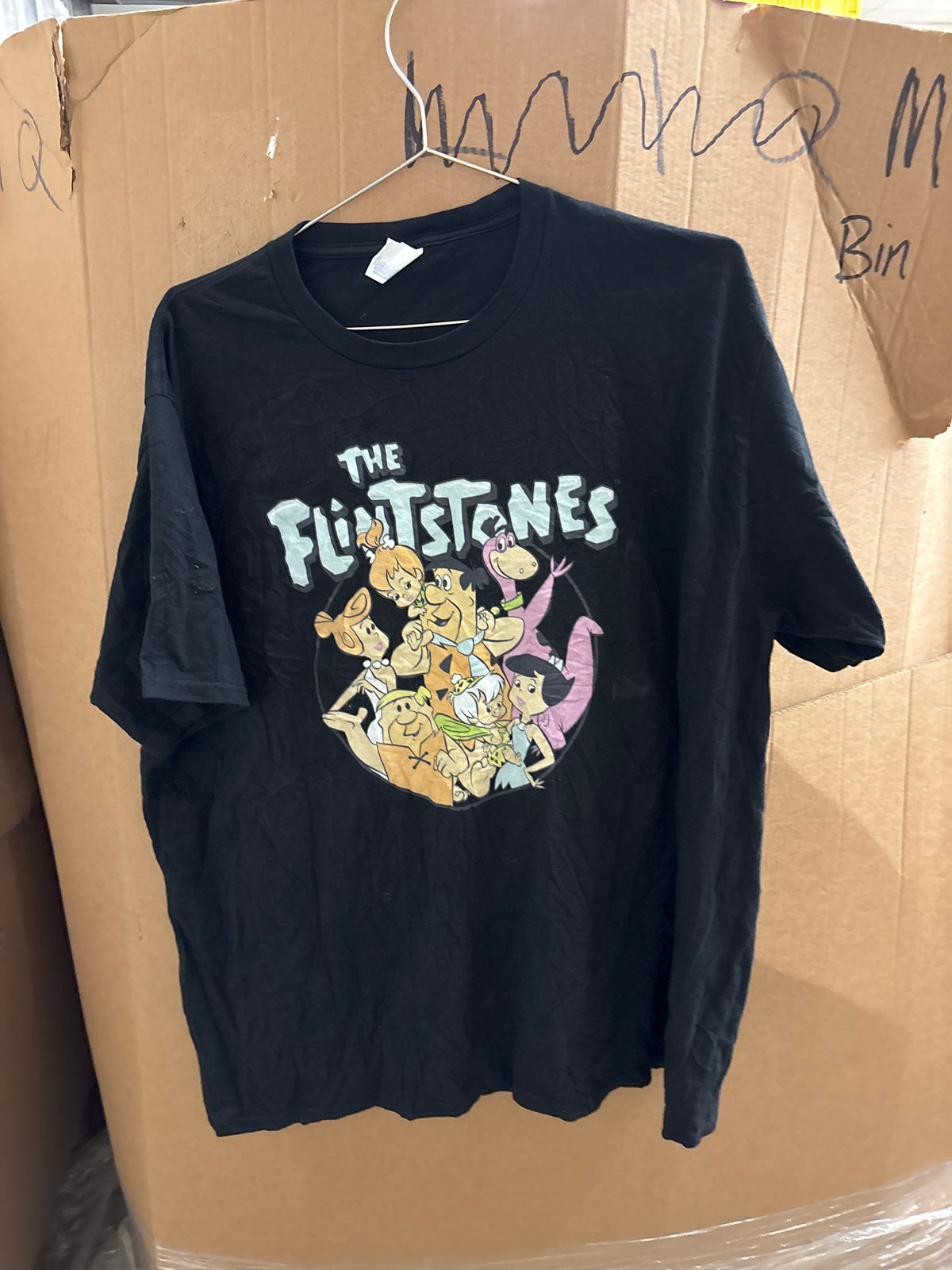 Men’s the flintstones tshirt slight stain on right shoulder and sleeve (2XL)
