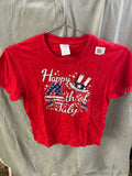 Happy 4th of July red Tshirt