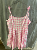 Odasdo pink farm girl dress