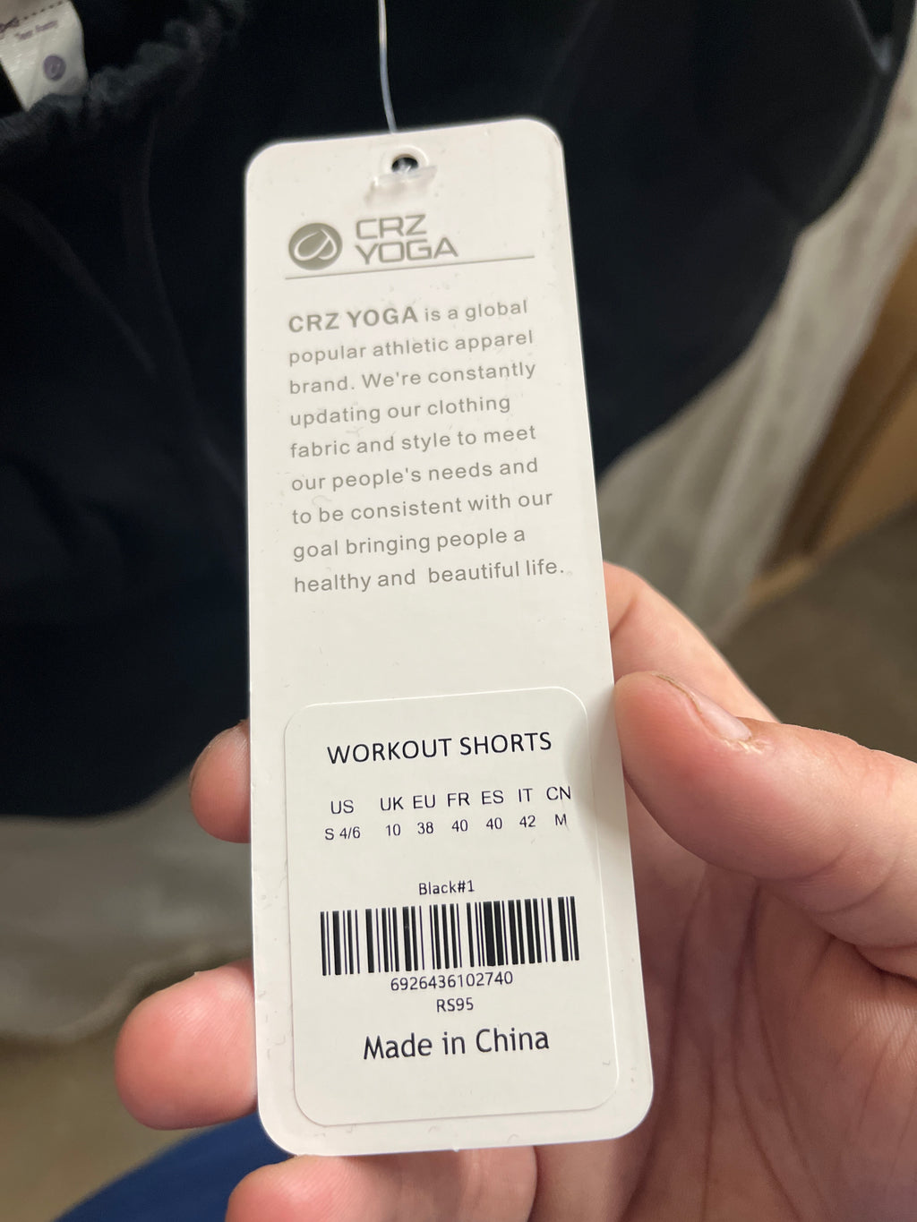 Crazy yoga black workout shorts