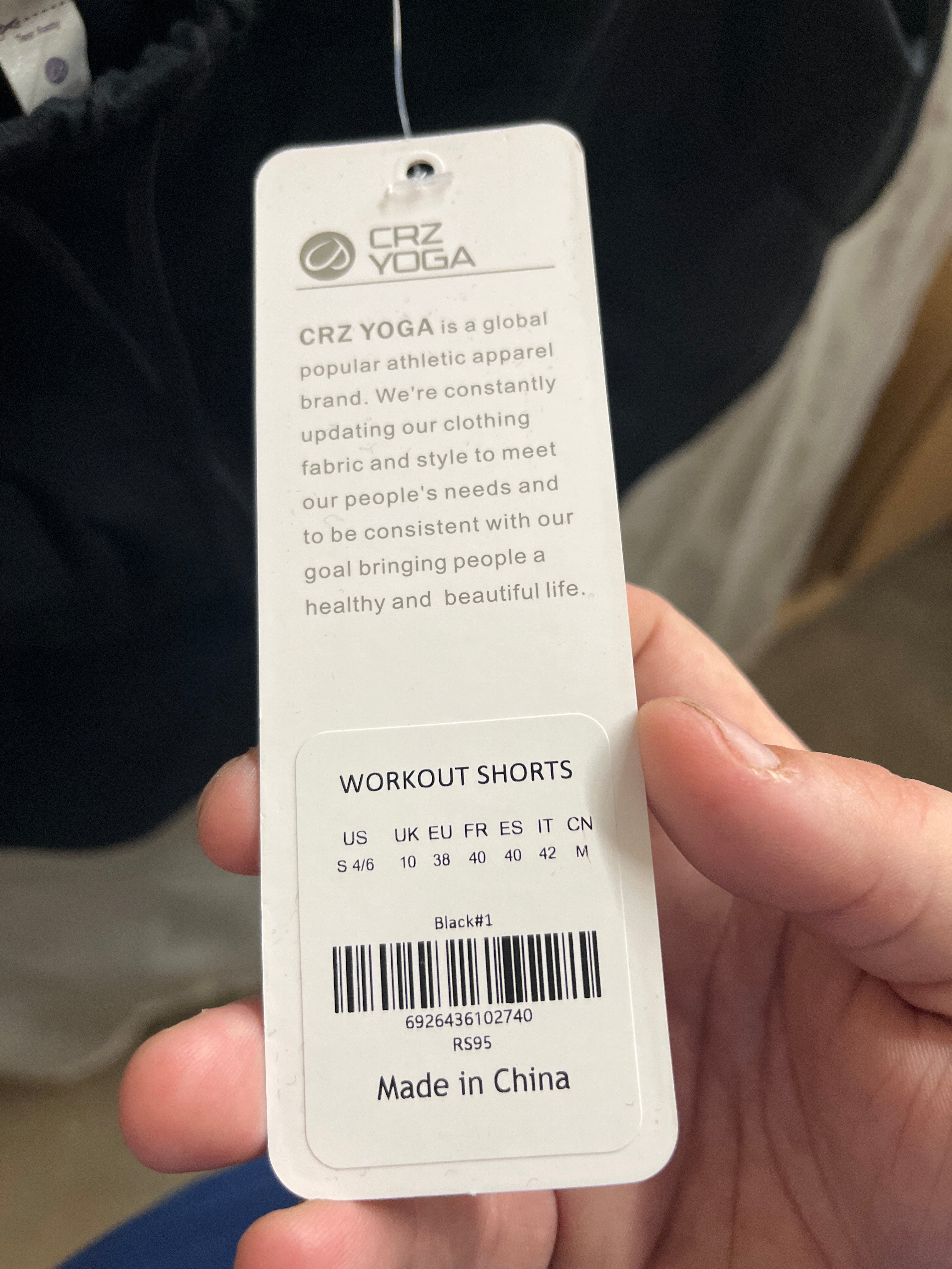 Crazy yoga black workout shorts