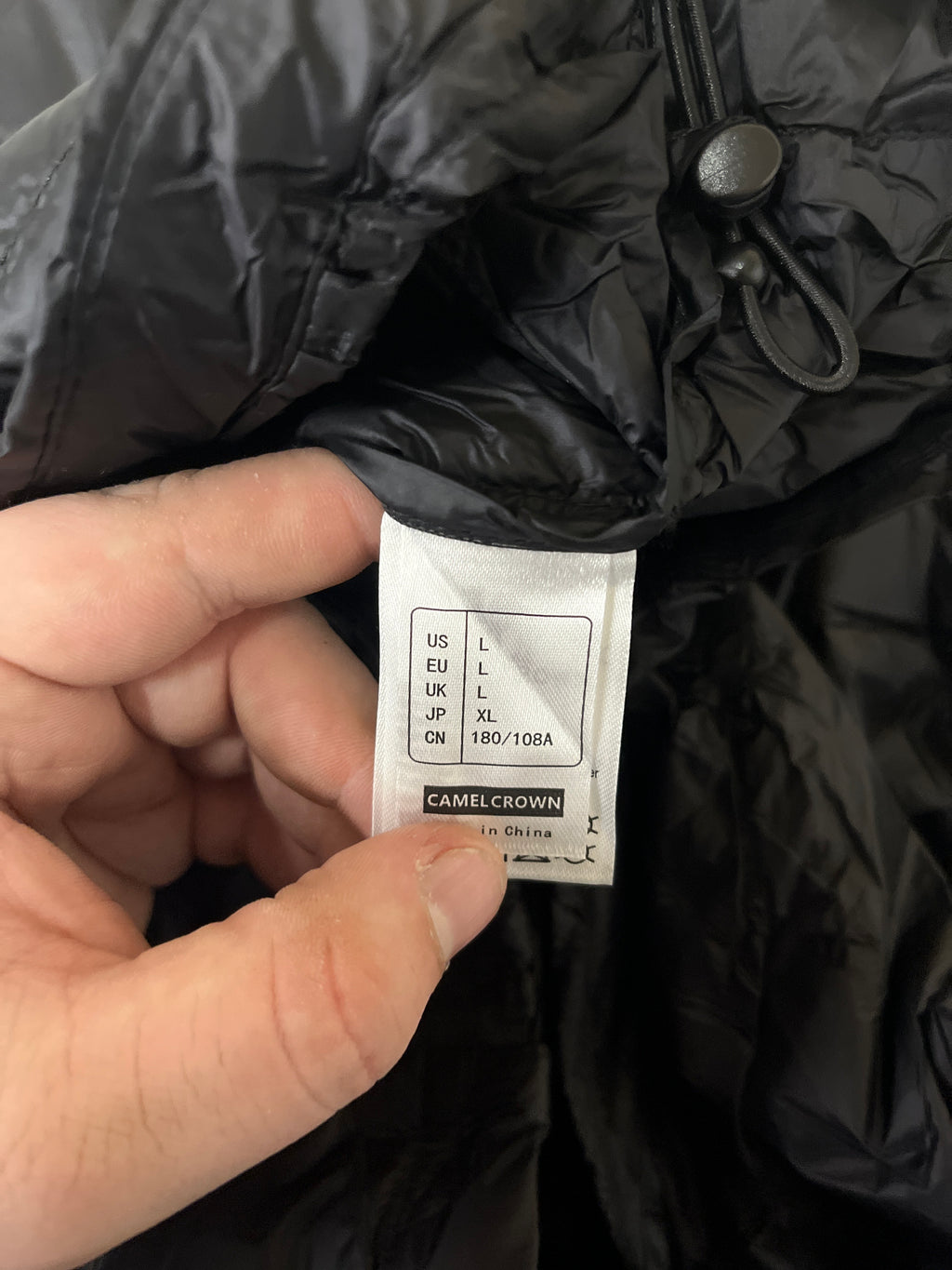 Camel crown men’s down jacket