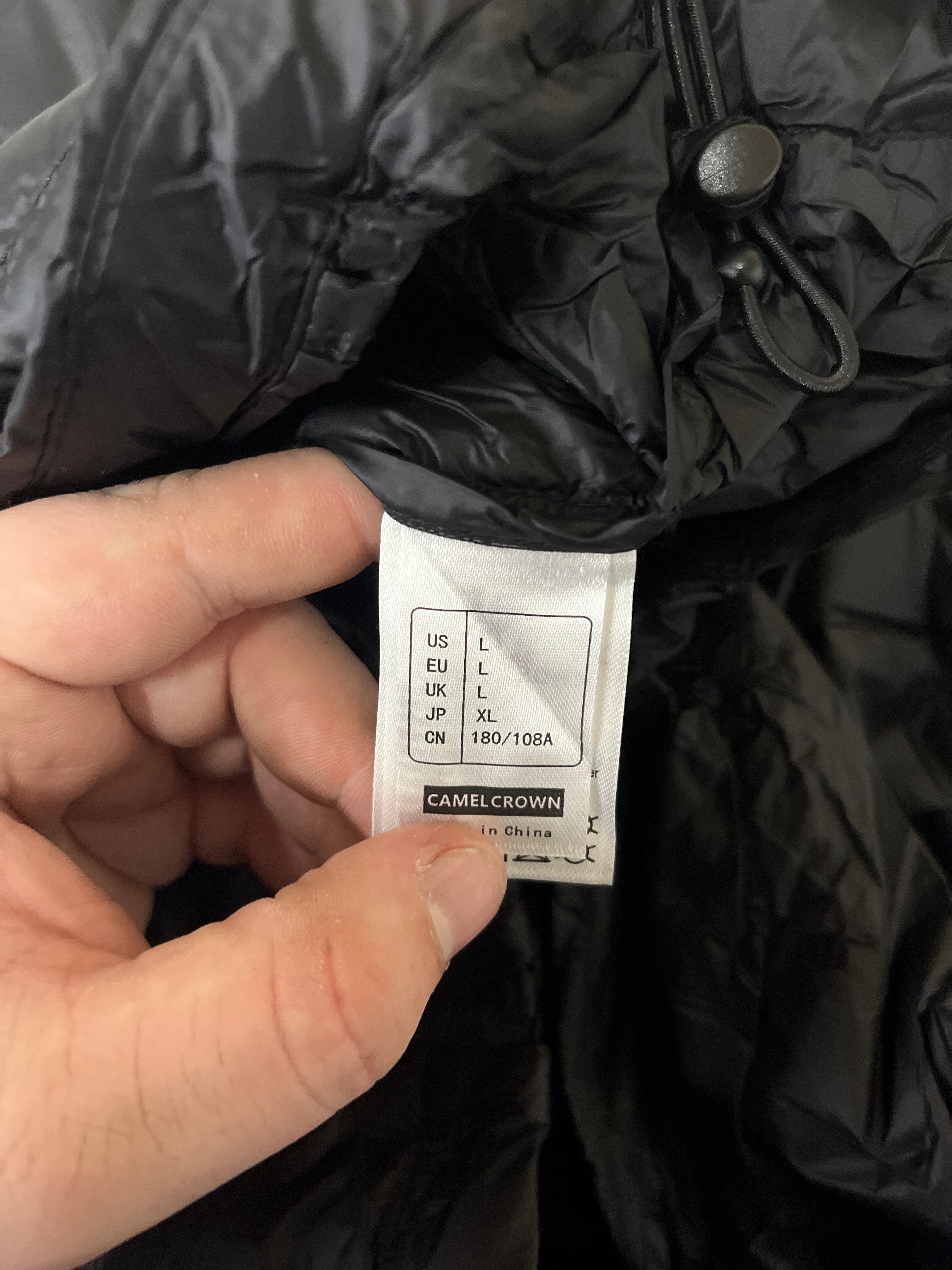 Camel crown men’s down jacket