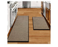 eqivei Kitchen Rugs Non Slip Washable 2-Piece Kitchen Mats for Floor, Black