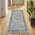 Muddy MatÂ® Blue Bell 2x10 Washable Area Rug