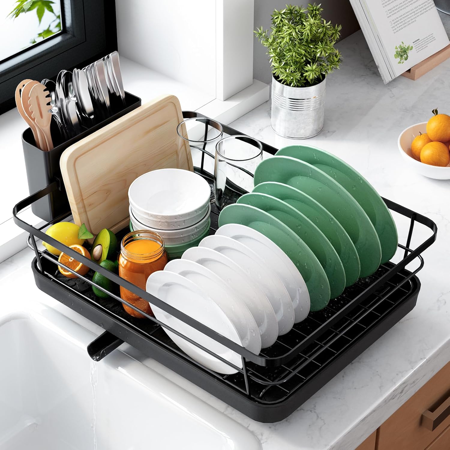 Kitsure Dish Drying Rack for Kitchen Counter