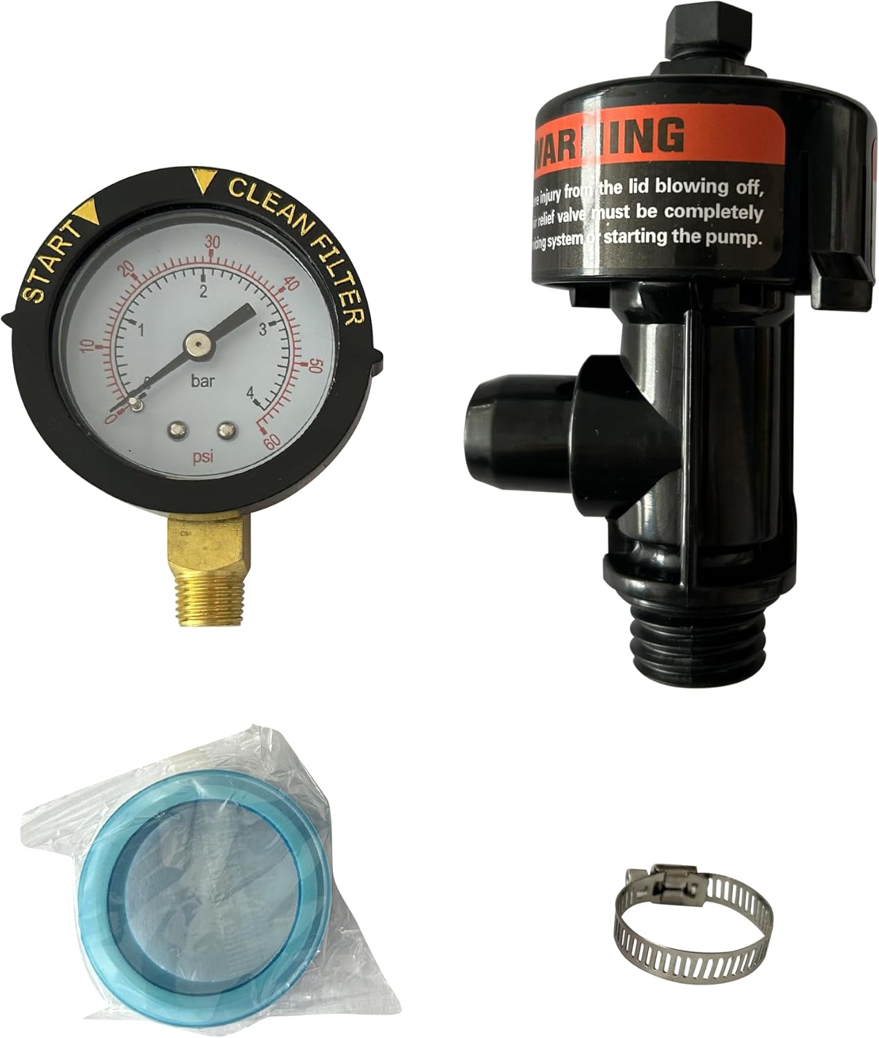 Air Relief Valve With Pressure Gauge Replacement.