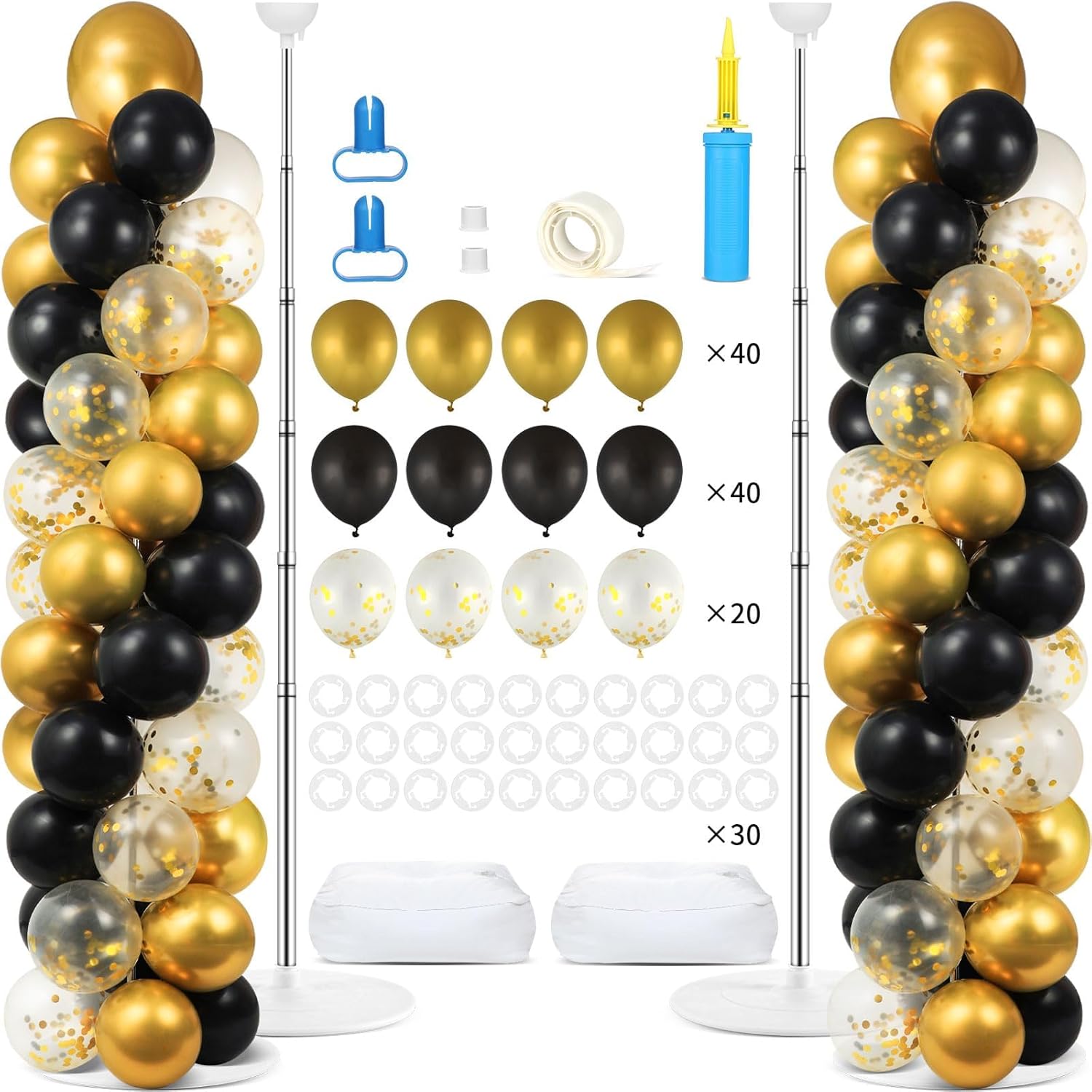 2 Sets Balloon Column Stand Kit