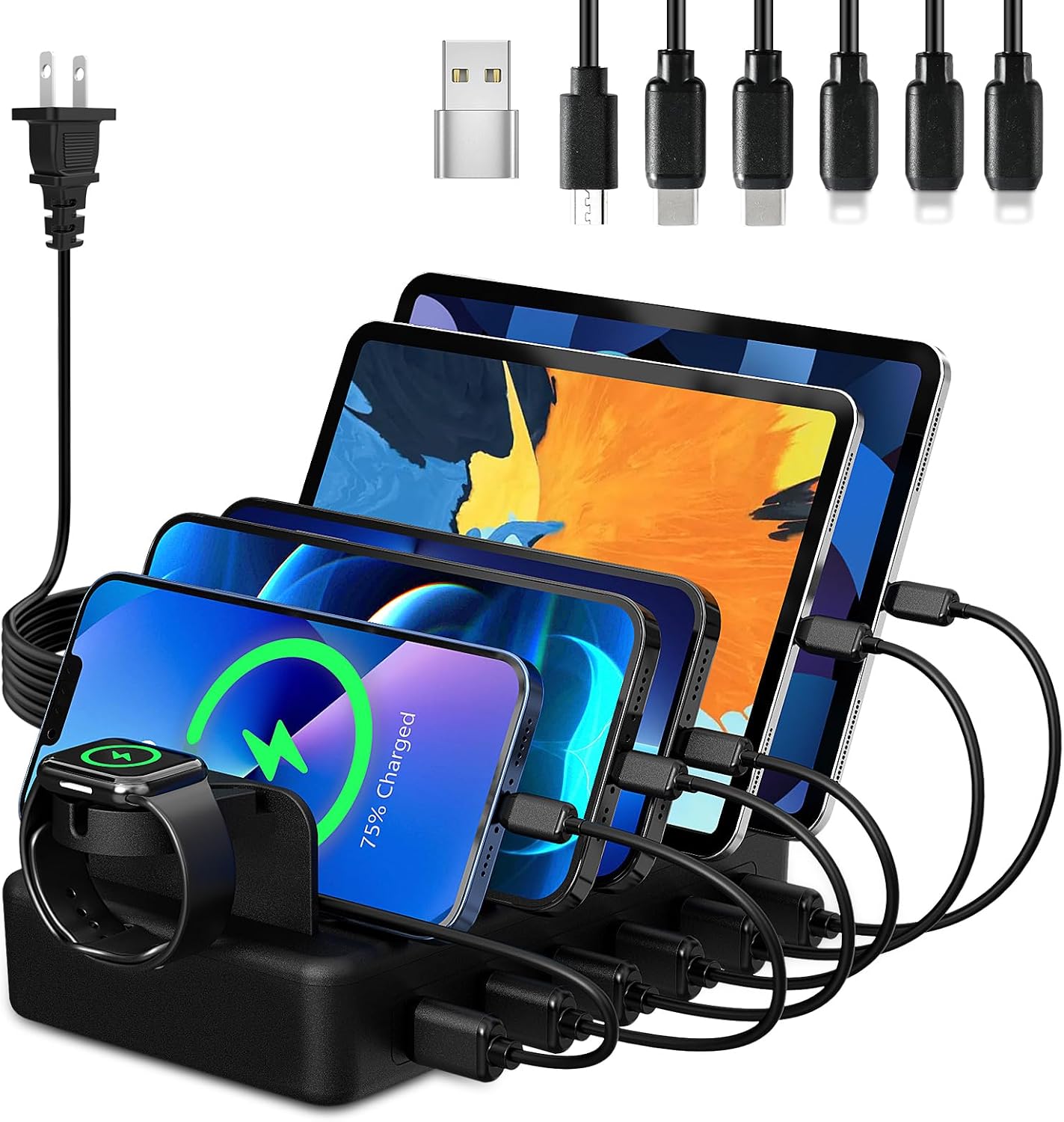 6 Port Charging Station