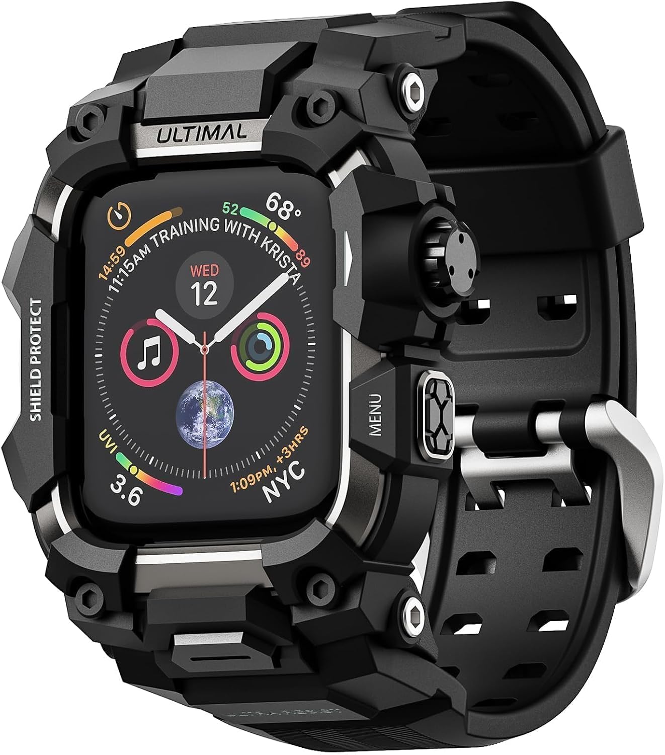 ULTIMAL Rugged Case with Band for Apple Watch 44mm