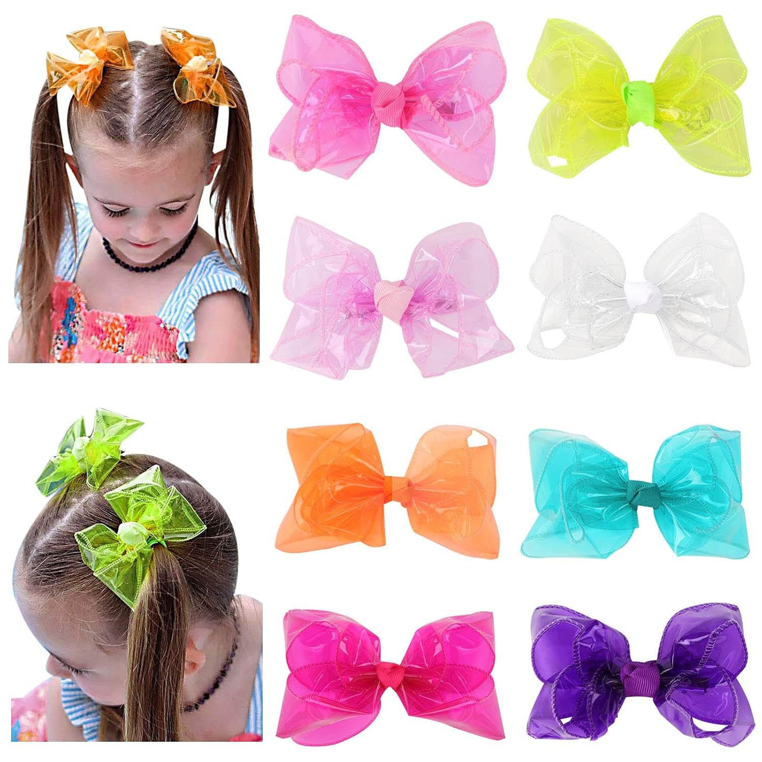 Waterproof Jelly Hair Bows.