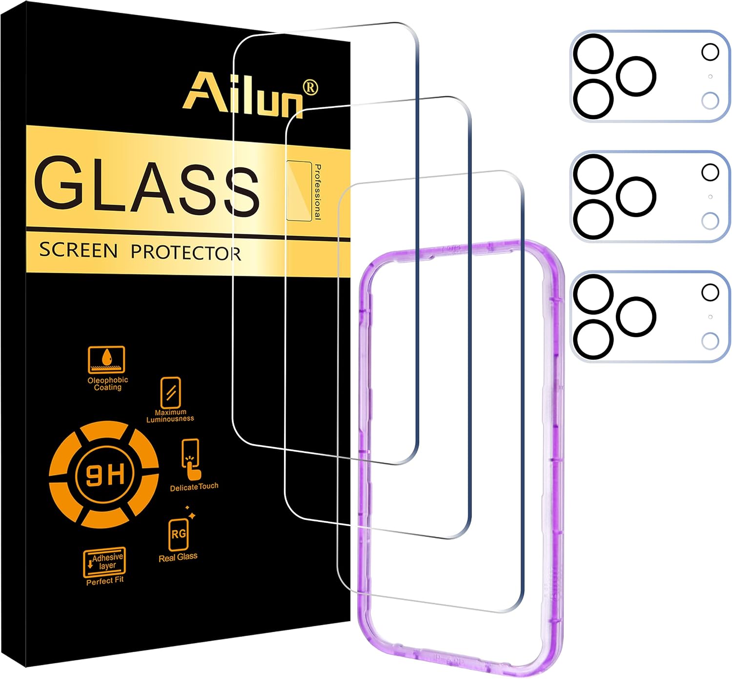 Ailun 3 Pack Screen Protector for iPhone 17 Pro Max