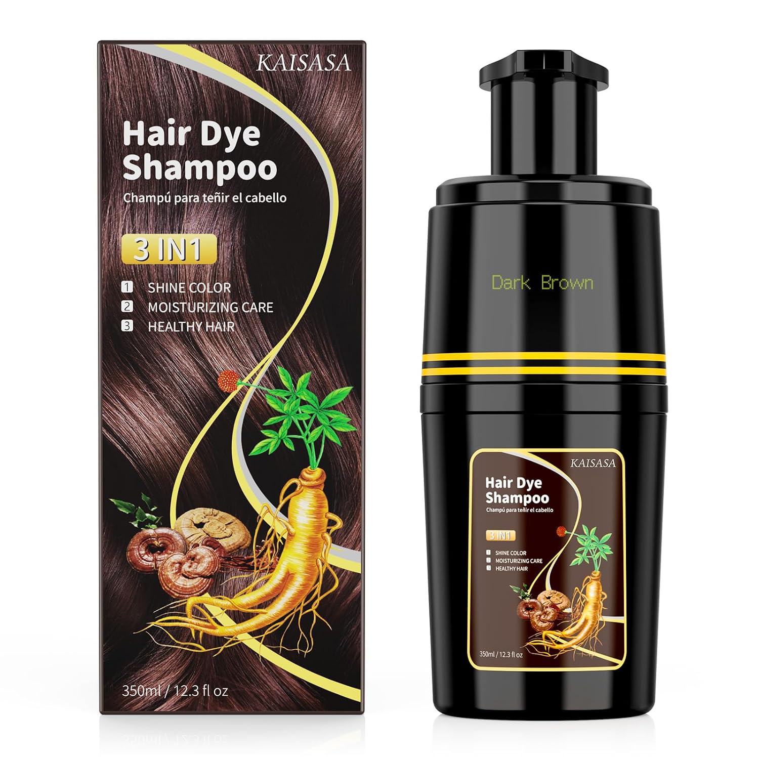 Dark Hair Dye Shampoo 12.3fl oz