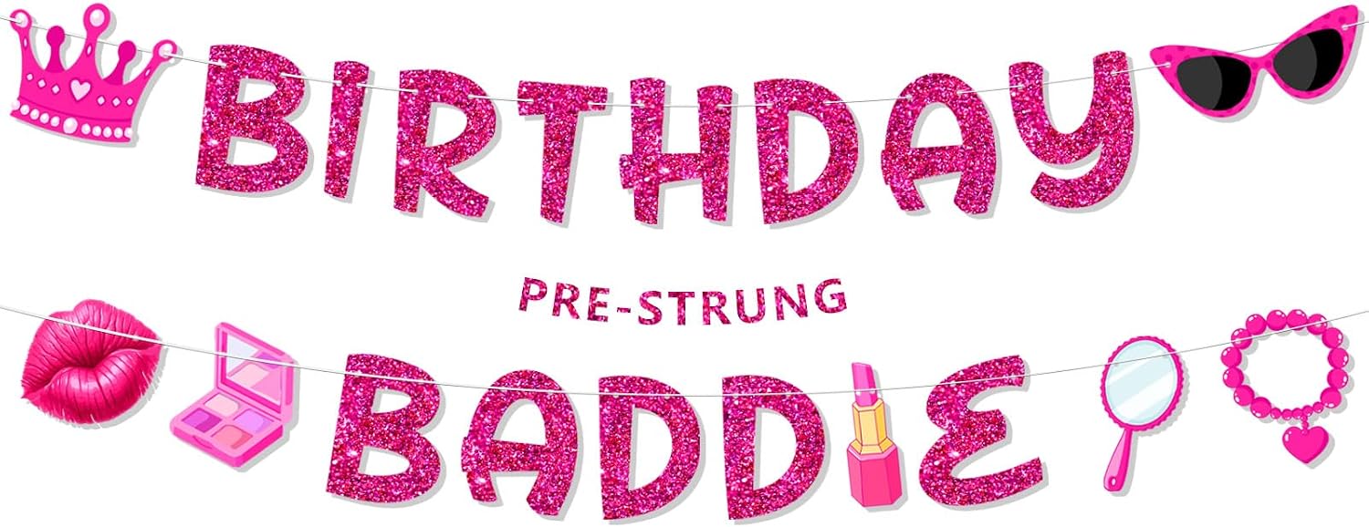Birthday Baddie Banner