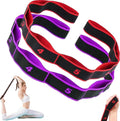 Numbered Resistance Bands for Glutes & Yoga, Adjustable Pull Rope for Full Body Workout, Arm Leg Exercise Equipment for Home Gym Training(Red&Purple