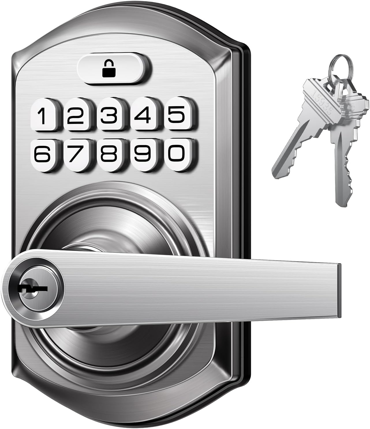 TEEHO TE004 Keyless Entry Keypad Door Lock with Handle
