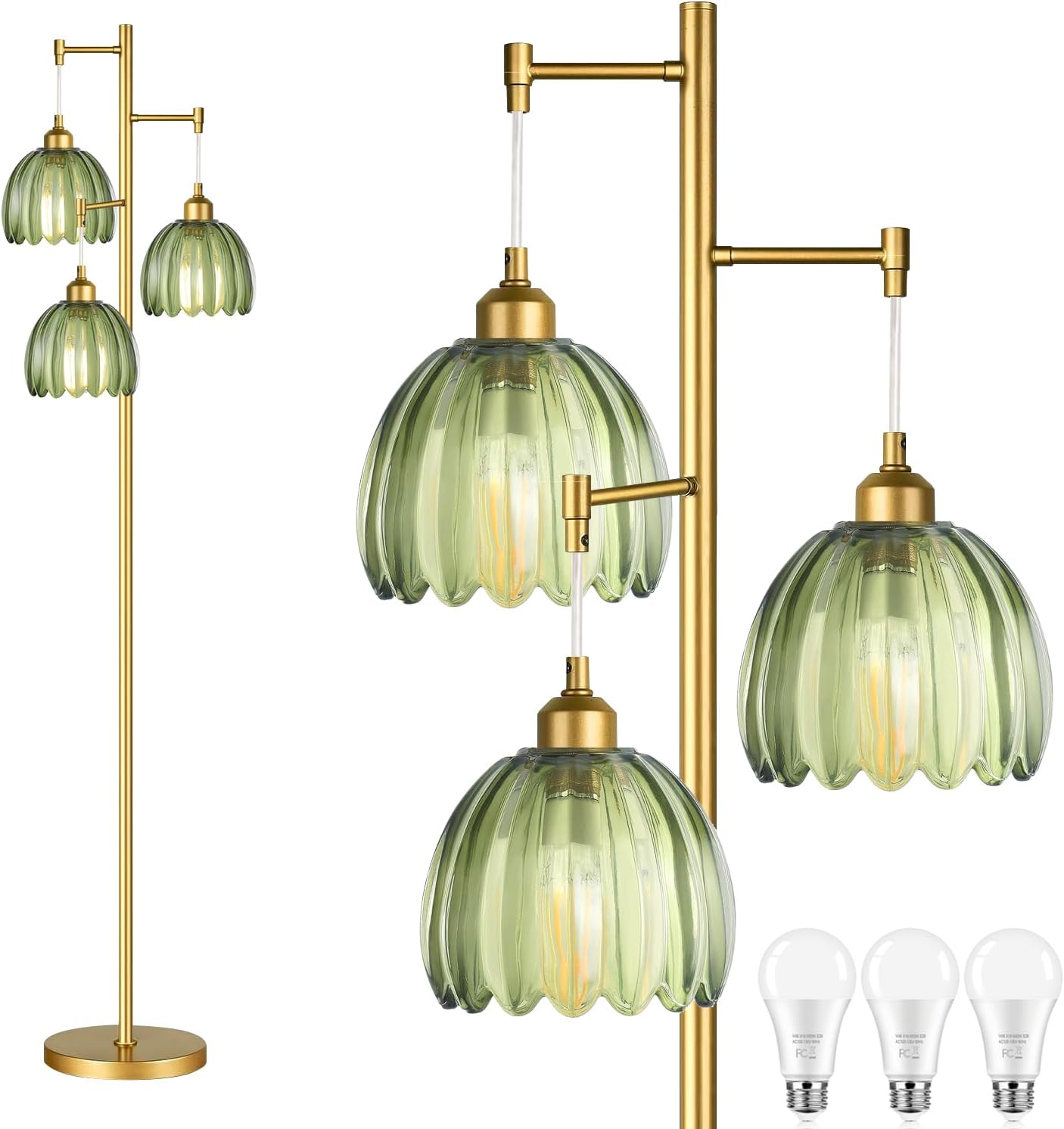 Gold Floor Lamp.