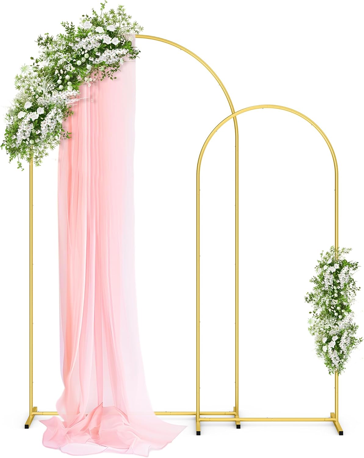 Metal Arch Backdrop Stand Set of 2 (7.2ft and 6ft)