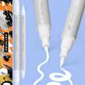 ARTISTRO 2 White Dual-Tip Acrylic Paint Pens -