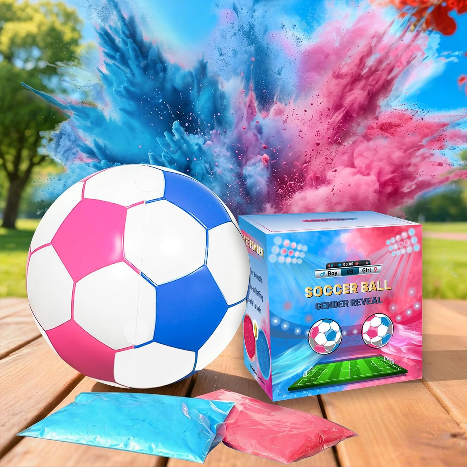 Gender Reveal Soccer Ball.