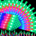 OLUPP 72PCS Foam Glow Sticks, Foam Light Up Sticks with 3 Modes Colorful Flashing, Glow Sticks for Wedding, Glow Stick Bulk Party Pack for Wedding, Raves, Concert, Camping, Carnival