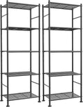 5-Tier Metal Storage Shelf (2 pack)