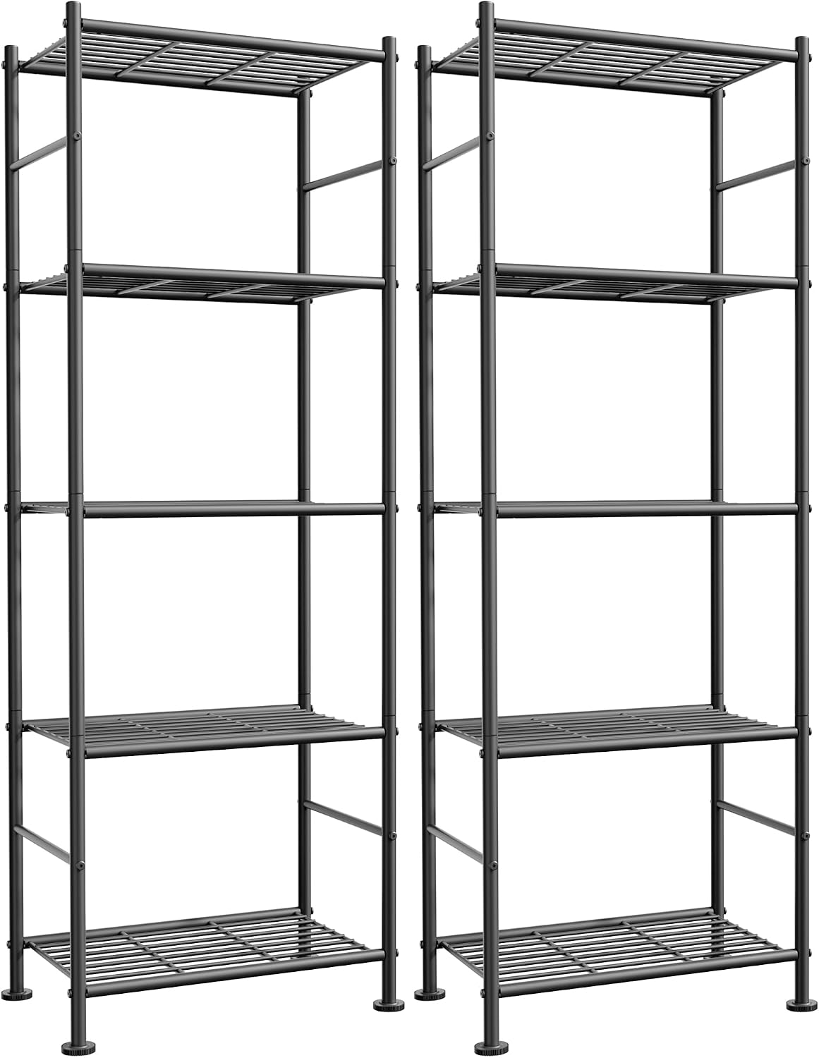 5-Tier Metal Storage Shelf (2 pack)
