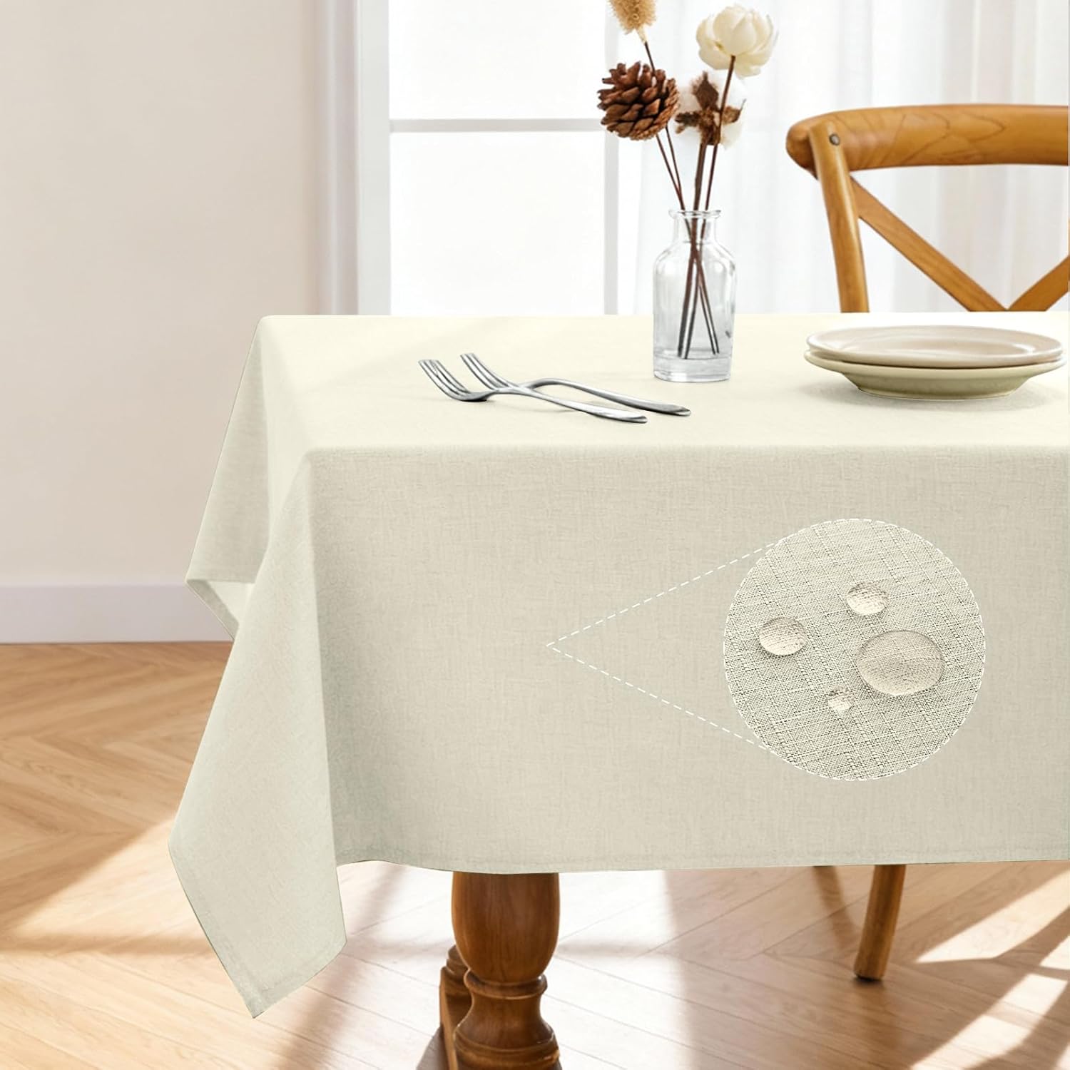 Rectangular Linen Tablecloth 60x84 inches