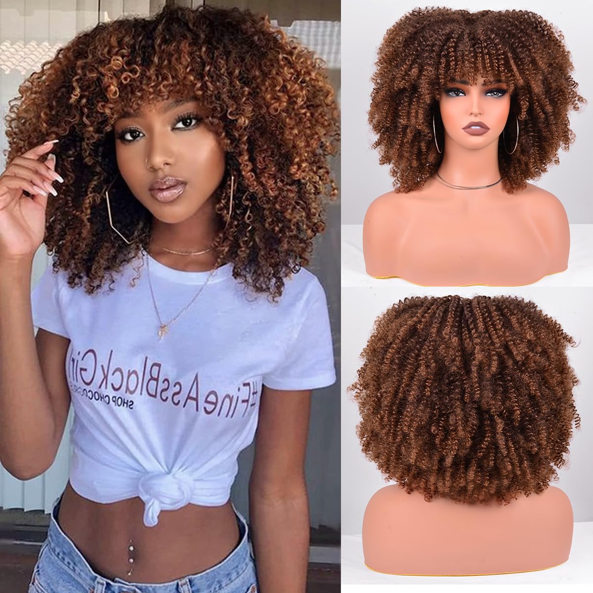 12 inch Afro Wig