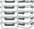 30oz Glass Food Storage Containers (10 pack)