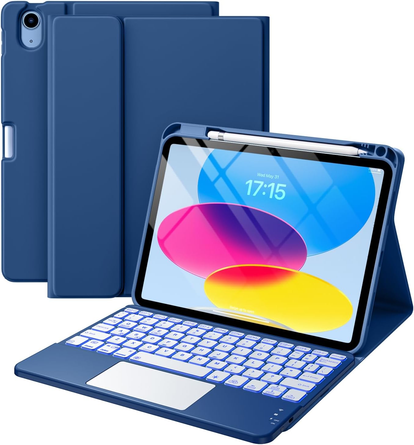 iPad A16 11th/10th Generation Wireless Keyboard Case