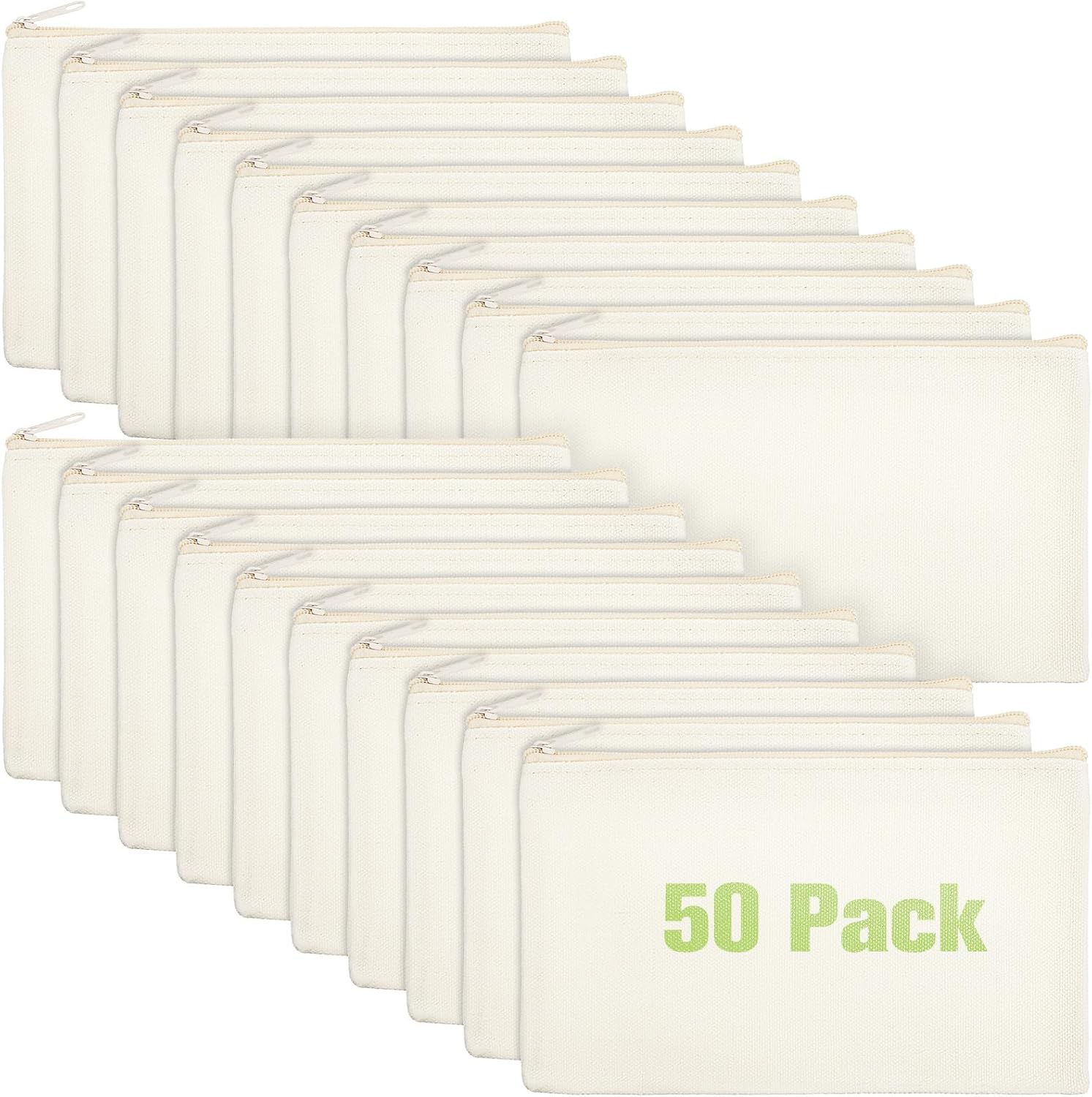 Canvas Zipper Puch (50pcs)