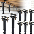 YHK 8PCS Adjustable Height Bed Support Legs