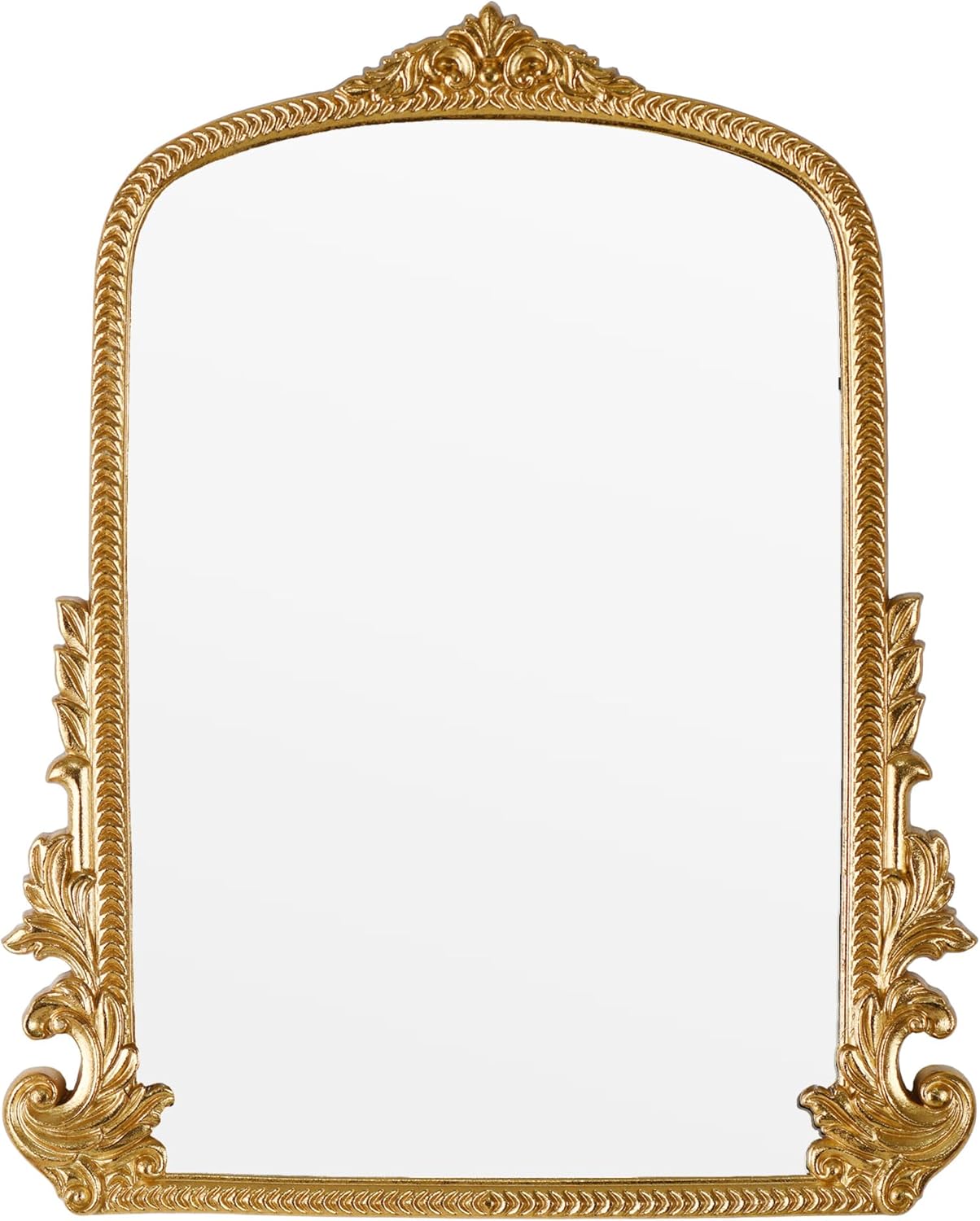 Gold Arched Mirror.