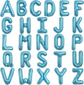 TONIFUL 52 Pieces 16 Inch Light Blue Letter A-Z Balloons,Custom Phrase Mylar Foil Alphabet Letter DIY Personalized Phrase Banner for Birthday Anniversary Celebration Graduation Party Supplies Decor