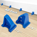 Upgraded 40 Pack Flooring Spacers Laminate Flooring Installation Kit with 1/4â€ & 1/2â€ Gap, Wood Floor Install Tool for Laminate, Vinyl Plank, Hardwood, LVT, Bamboo and Floating Floor Installation