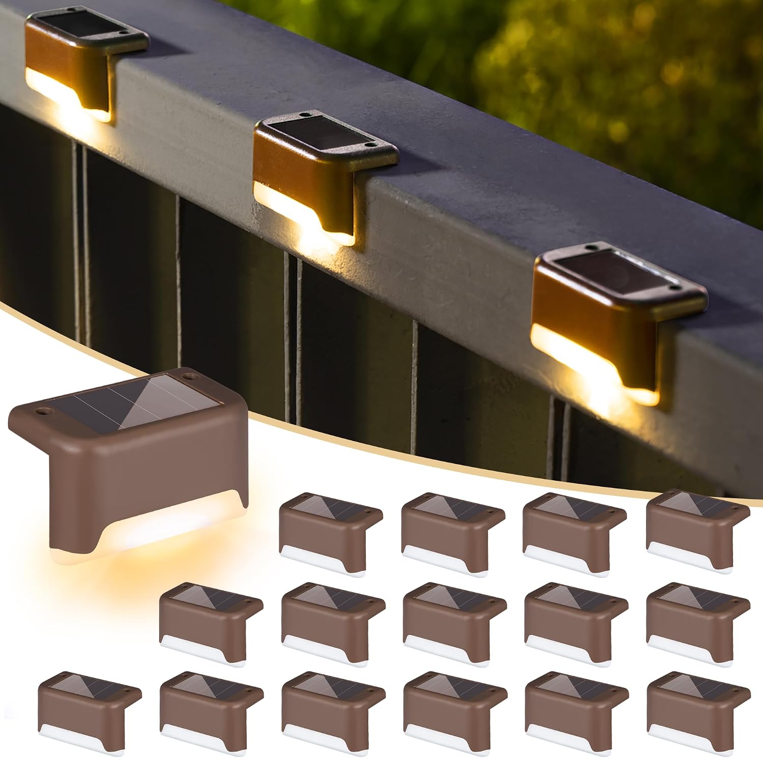 Soplex Solar Outdoor Step Lights.