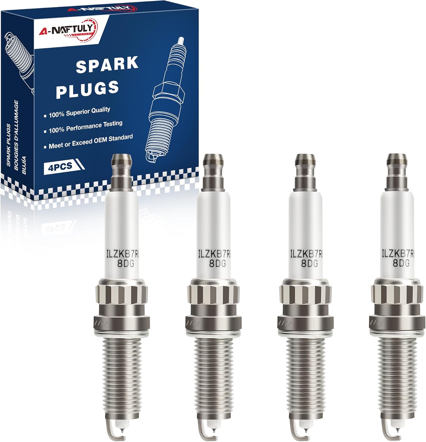 Iridium Platinum Spark Plugs (4 pack)