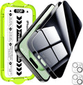 iPhone 15 Plus Privacy Screen Protector with Camera Lens Cover (2 pack)