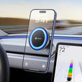 VICSEED Tesla Phone Mount Strongest Magnet Power Foldable Hidden Tesla Phone Holder Fit for All Phone, Tesla Model 3 Model Y for MagSafe Car Mount, Tesla Model 3 Accessories, Tesla Model Y Accessories