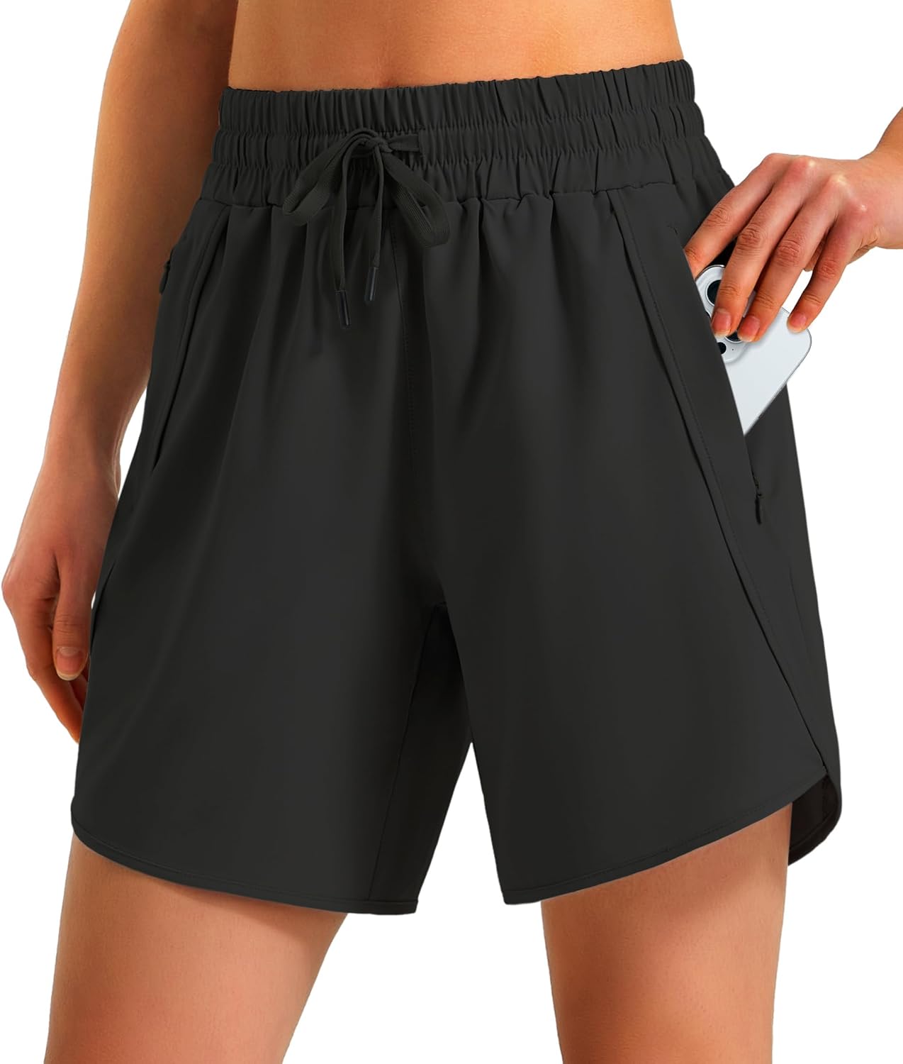 Ksmien Women's 5"/ 7" Athletic Running Shorts