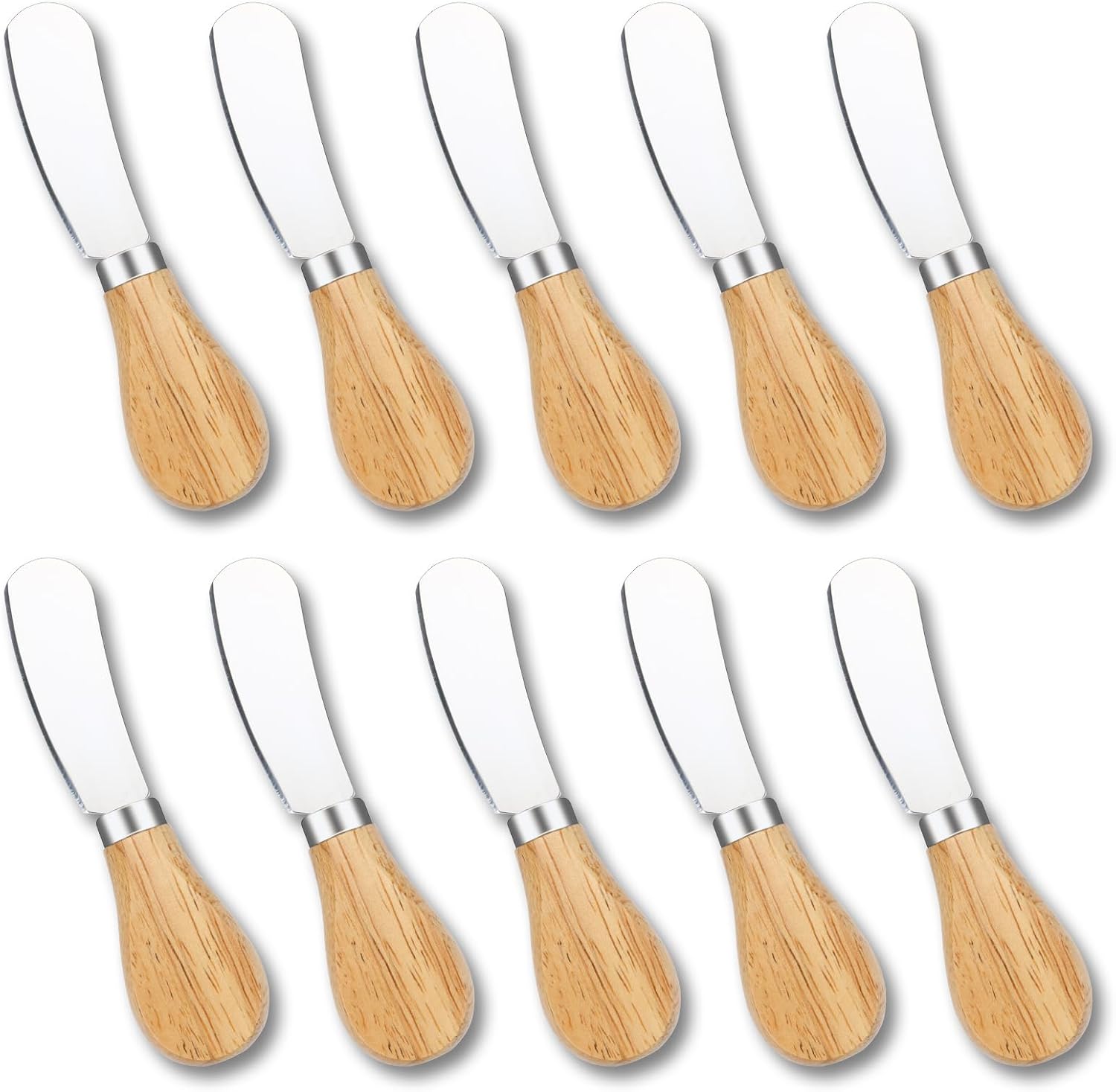 ProudMoore 10 Pcs Cheese Spreader Knives