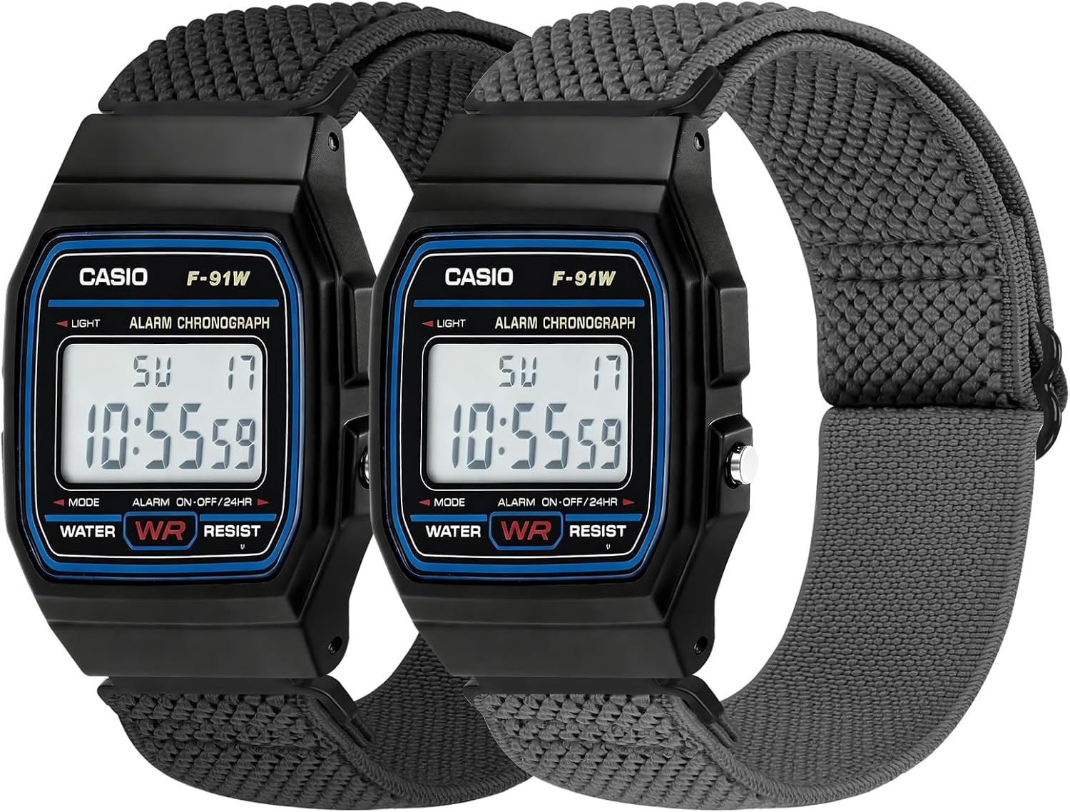 Elastic Watch Bands Compatible with Casio (2 pack)