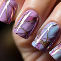 Press on Nails Medium Fake Nails Square Glue on Nails