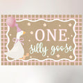 Goose Pink Banner for One Silly Goose Birthday Decor