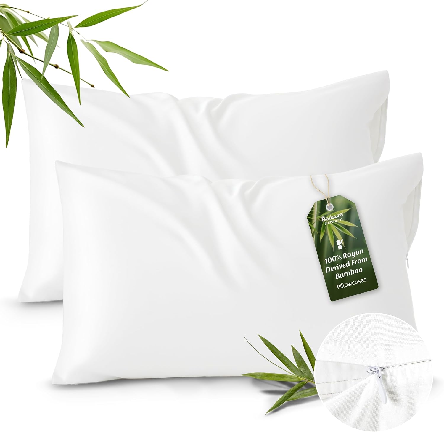 Bedsure Cooling Pillow Cases 2 pack (Queen)