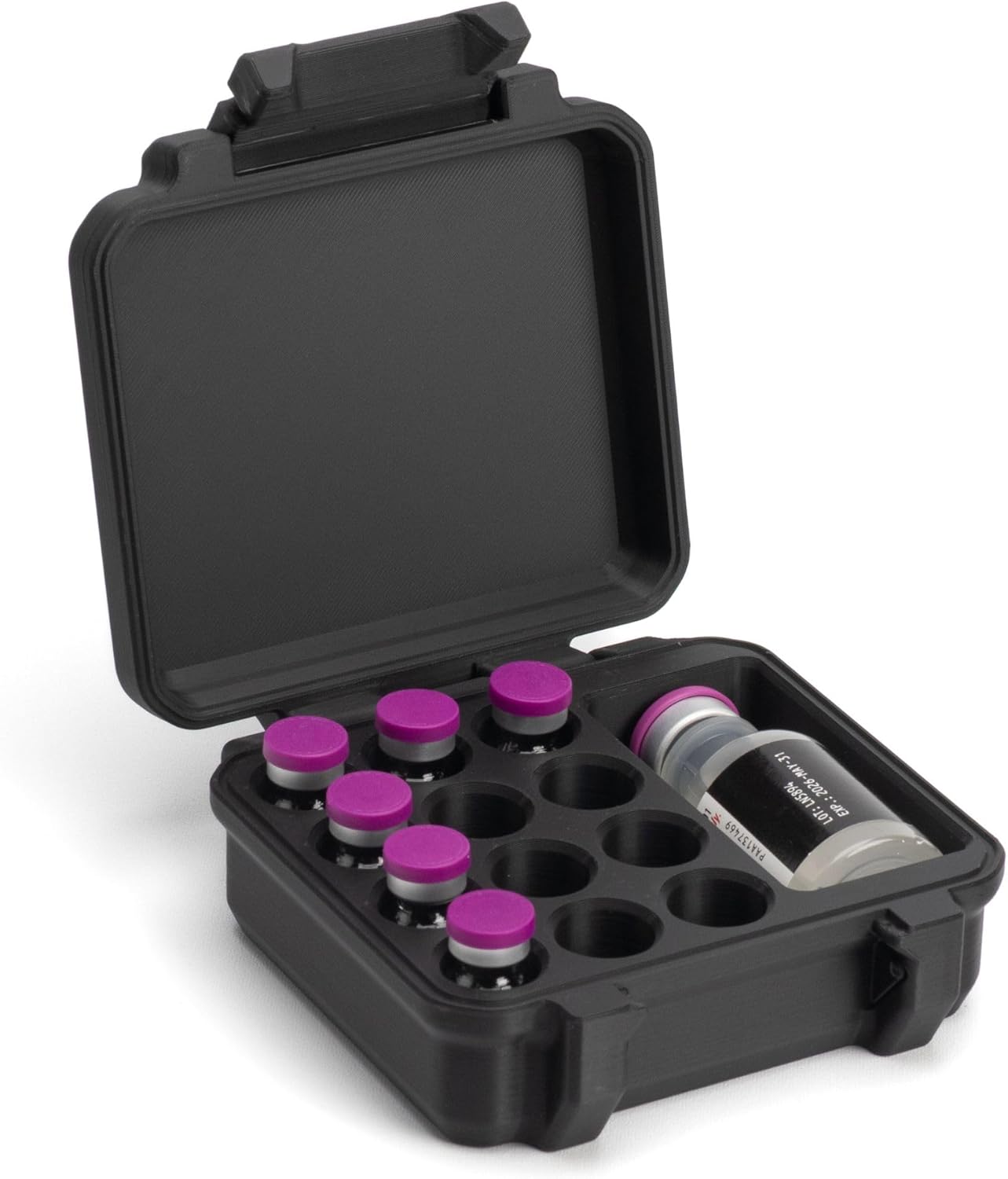3ml and 30ml Vial Case for Peptide Vials and Reconstitution Solution | Temperature Regulating Fridge and Freezer Safe Case