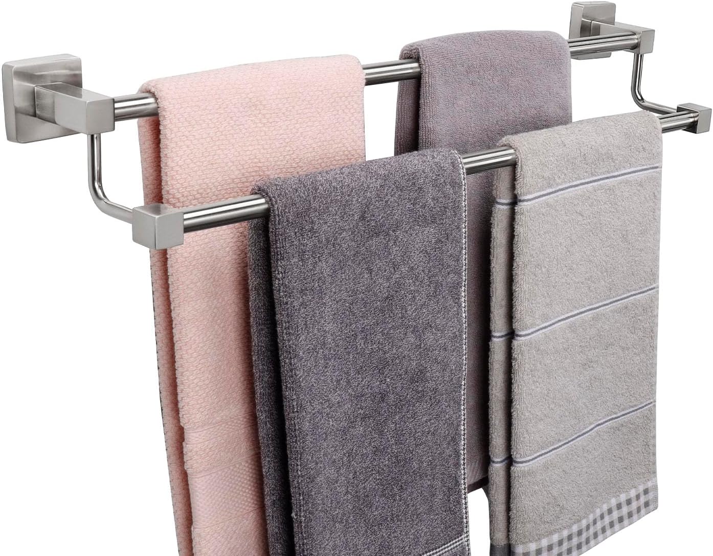 TocTen Double Bath Towel Bar